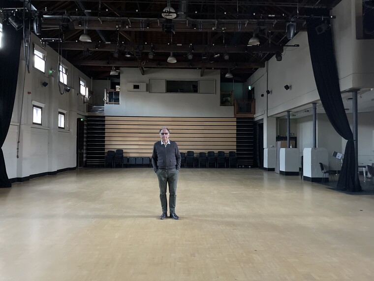 Director of Farnham Maltings Gavin Stride in the great hall