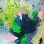 A colourful abstract painting