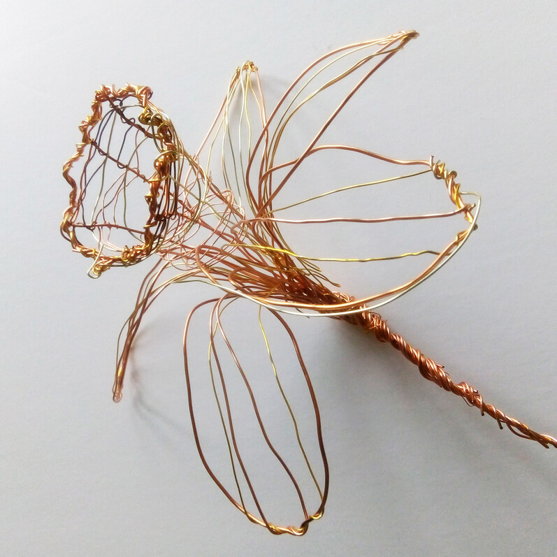 A beautiful wire daffodil