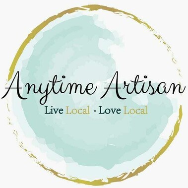 A graphic logo for the Anytime Artisan craft market